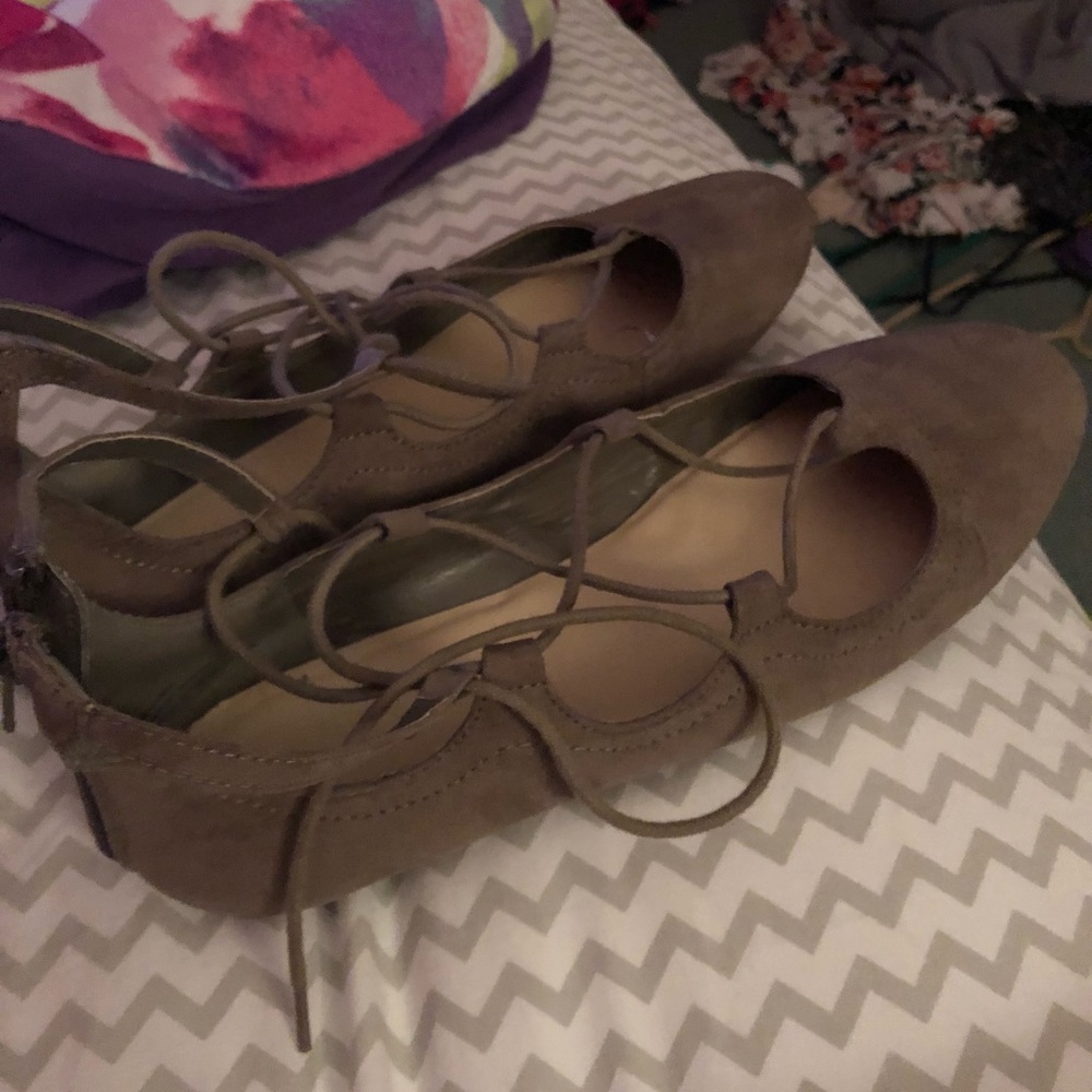 Maurices lace up flats